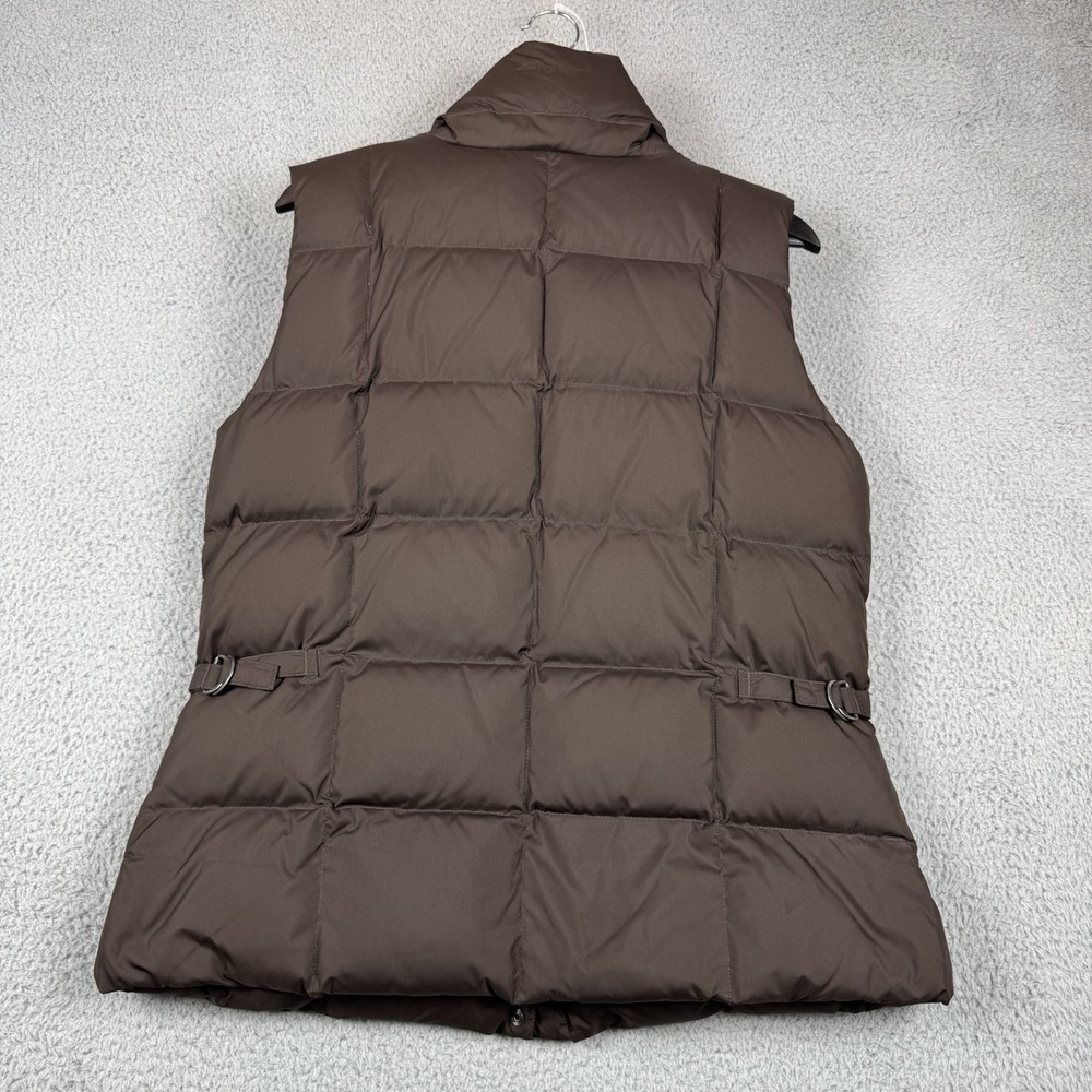 Eddie Bauer Vest Womens Large Brown EB700 Premium Goose Down Puffer Quilted - Picture 14 of 16